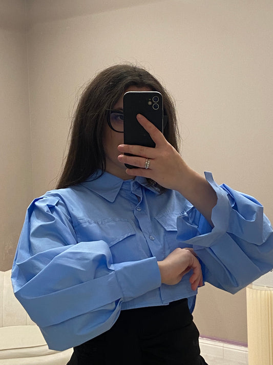 CAMICIA CROP BALLON